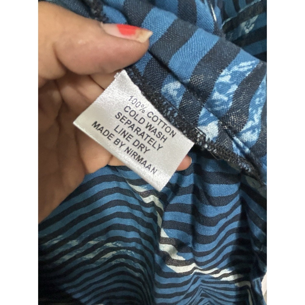 Marketplace Handwork of India Kimono Jacket Nirmaan Womens 1W 1X Deep Sea EUC - Picture 9 of 11